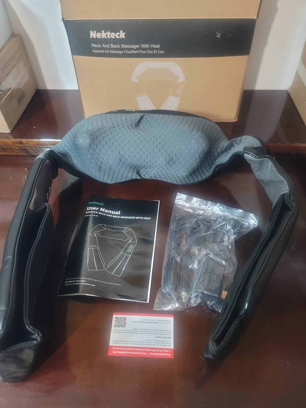 Neck and Back Massager with Heat (NIB)